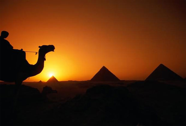 أجمل الصور للاهرام مع غروب الشمس والجمل -عالم الصور